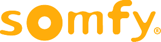 logo somfy jaune prévut pour le volet roulants à lames orientables rolltek